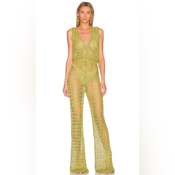 retrofete Nirvana Jumpsuit in Pistachio - Picture 8 of 15